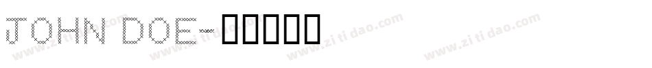 JOHN DOE字体转换